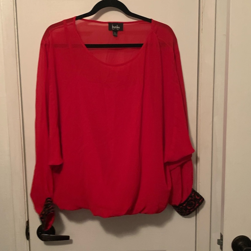 By & By sequin cuff top